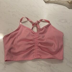 Body & Sol Seamless Pink Ruched Bralette - Women Intimates